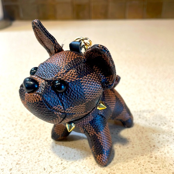 Handbags - NEW LUX Inspired Vegan Leather Frenchie Dog Bag Charm/Key Chain
